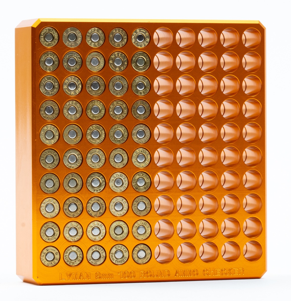 <h2>25%</h2> A photo of the Ammo Checker block filled up 50% of the way