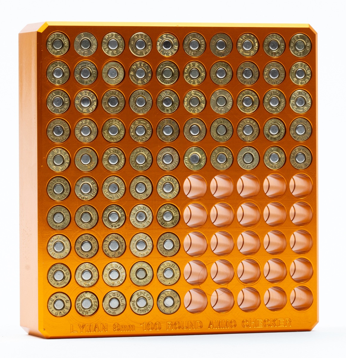 <h2>25%</h2> A photo of the Ammo Checker block filled up 75% of the way